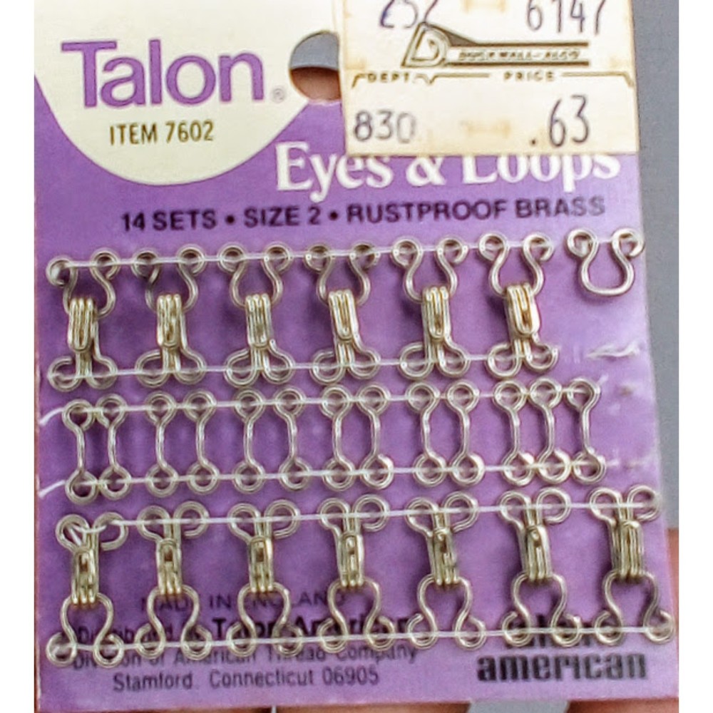 Talon 14 sets Eye and Loops Sewing Accessory Craft